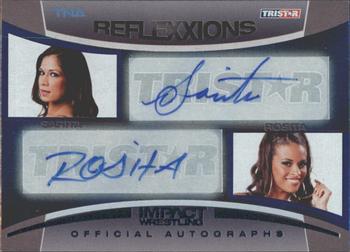 2012 TriStar Impact TNA Reflexxions - Dual Autographs Silver #R2-15 Sarita / Rosita Front