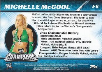 2011 Topps WWE Champions - Foil #F6 Michelle McCool Back