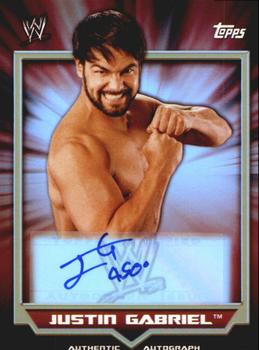 2011 Topps WWE Classic - Autographs #9 Justin Gabriel Front