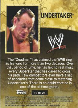 2011 Topps WWE Ringside Relic Dog Tags Inserts #16 Undertaker  Back