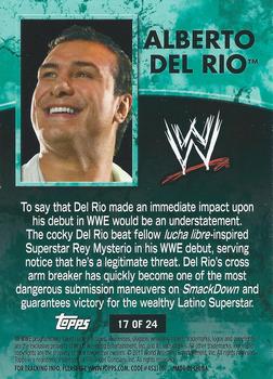 2011 Topps WWE Ringside Relic Dog Tags Inserts #17 Alberto Del Rio  Back