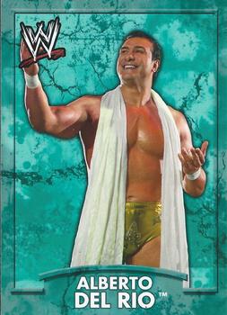 2011 Topps WWE Ringside Relic Dog Tags Inserts #17 Alberto Del Rio  Front