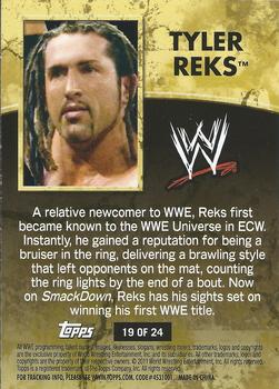 2011 Topps WWE Ringside Relic Dog Tags Inserts #19 Tyler Reks  Back