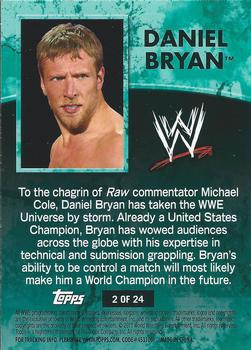 2011 Topps WWE Ringside Relic Dog Tags Inserts #2 Daniel Bryan  Back