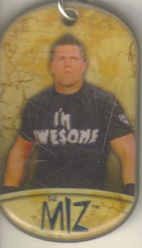 2011 Topps WWE Ringside Relic Dog Tags Inserts - Tags #10 The Miz  Front