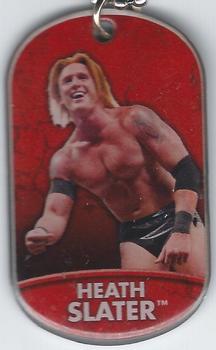 2011 Topps WWE Ringside Relic Dog Tags Inserts - Tags #12 Heath Slater  Front