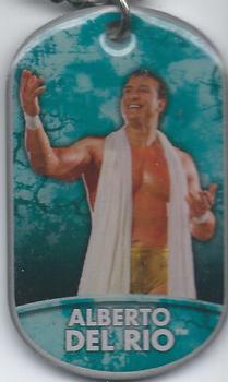 2011 Topps WWE Ringside Relic Dog Tags Inserts - Tags #17 Alberto Del Rio  Front