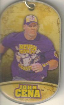 2011 Topps WWE Ringside Relic Dog Tags Inserts - Tags #4 John Cena  Front