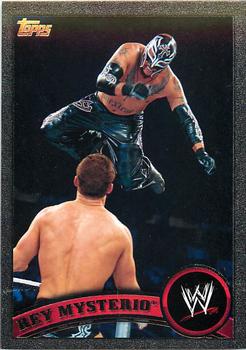 2011 Topps WWE - Black #3 Rey Mysterio Front