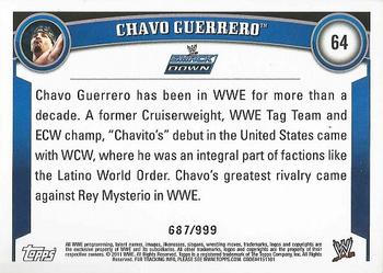 2011 Topps WWE - Black #64 Chavo Guerrero Back