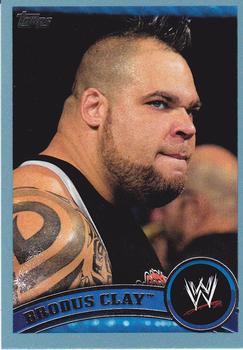 2011 Topps WWE - Blue #32 Brodus Clay Front