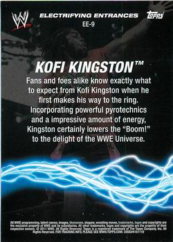 2011 Topps WWE - Electrifying Entrances #EE-9 Kofi Kingston Back