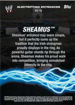 2011 Topps WWE - Electrifying Entrances #EE-10 Sheamus Back