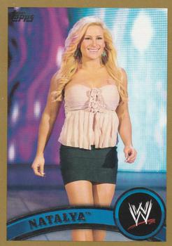 2011 Topps WWE - Gold #6 Natalya Front