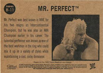 2011 Topps WWE - Heritage #H-11 Mr. Perfect Back