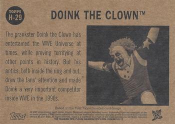 2011 Topps WWE - Heritage #H-29 Doink The Clown Back