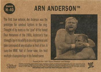 2011 Topps WWE - Heritage #H-40 Arn Anderson Back