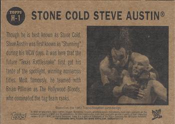 2011 Topps WWE - Heritage #H-1 Stone Cold Steve Austin Back