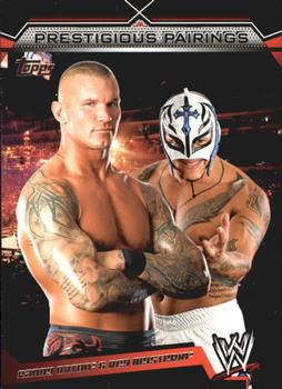 2011 Topps WWE - Prestigious Pairings #PP-6 Randy Orton / Rey Mysterio Front