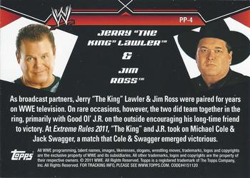 2011 Topps WWE - Prestigious Pairings #PP-4 Jerry 