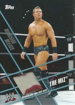 2011 Topps WWE - Ringside Relics Ring Skirts #NNO The Miz Front