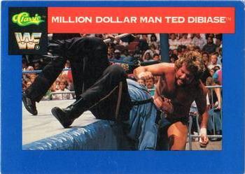 1991 Classic WWF Superstars #24 Million Dollar Man Ted DiBiase Front