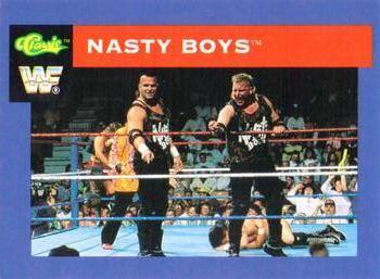 1991 Classic WWF Superstars #28 Nasty Boys Front
