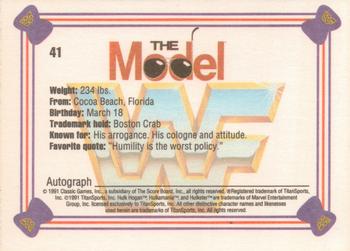 1991 Classic WWF Superstars #41 The Model Rick Martel Back