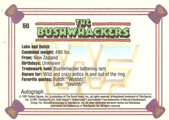 1991 Classic WWF Superstars #50 Bushwhackers Back