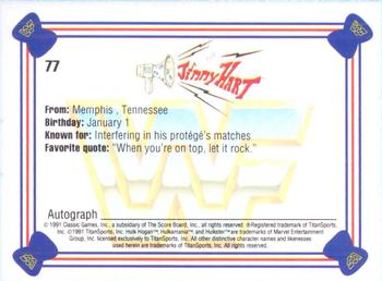 1991 Classic WWF Superstars #77 Jimmy Hart  Back