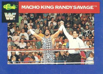 1991 Classic WWF Superstars #84 Macho King Randy Savage Front