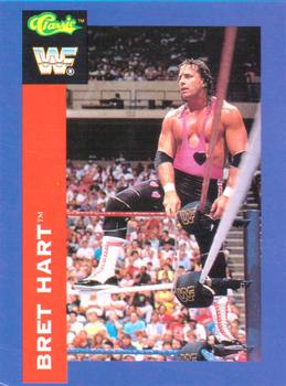 1991 Classic WWF Superstars #105 Bret Hart Front