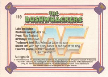 1991 Classic WWF Superstars #119 Bushwhackers Back