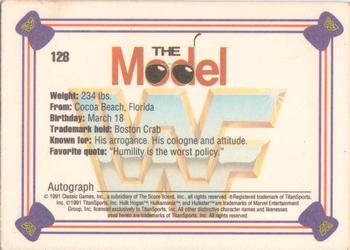 1991 Classic WWF Superstars #128 The Model Rick Martel Back