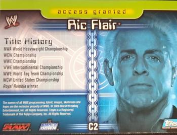 2006 Topps WWE Insider - Champions Foil #C2 Ric Flair  Back