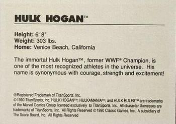 1990 Classic WWF - Promos #NNO Hulk Hogan Back