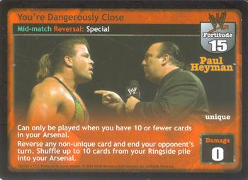 2004 Comic Images WWE Raw Deal: Vengeance #125 You're Dangerously Close Front