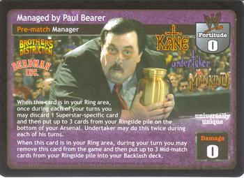 2004 Comic Images WWE Raw Deal: Vengeance #147 Managed by Paul Bearer Front