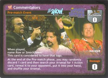 2004 Comic Images WWE Raw Deal: Vengeance #153 WWE Commentators Front