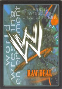 2004 Comic Images WWE Raw Deal: Vengeance #38 Leave Me Alone Back