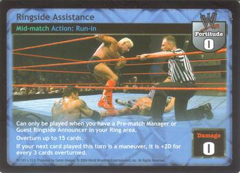 2004 Comic Images WWE Raw Deal: Vengeance #91 Ringside Assistance Front