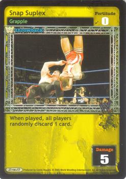 2005 Comic Images WWE Raw Deal: Unforgiven #27 Snap Suplex Front