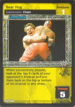 2005 Comic Images WWE Raw Deal: Unforgiven #41 Bear Hug Front