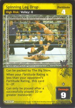 2005 Comic Images WWE Raw Deal: Unforgiven #4 Spinning Leg Drop Front