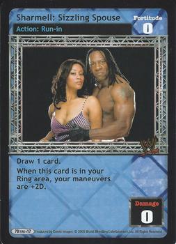 2005 Comic Images WWE Raw Deal: Unforgiven #70 Sharmell: Sizzling Spouse Front