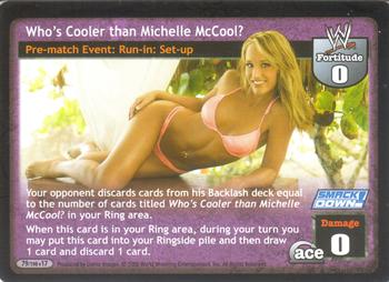 2005 Comic Images WWE Raw Deal: Unforgiven #79 Who's Cooler than Michelle McCool? Front
