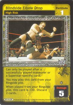 2006 Comic Images WWE Raw Deal: The Great American Bash #1 Blindside Elbow Drop Front