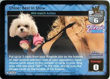 2006 Comic Images WWE Raw Deal: The Great American Bash #147 Chloe: Best in Show Front