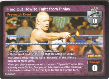 2006 Comic Images WWE Raw Deal: The Great American Bash #56 Find Out How to Fight from Finlay Front
