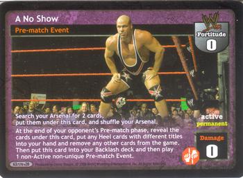 2006 Comic Images WWE Raw Deal: The Great American Bash #63 A No Show Front